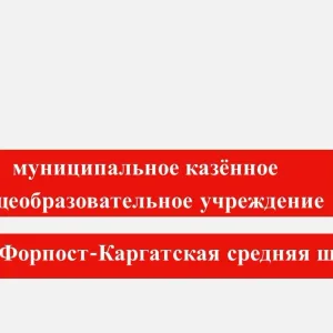 МКОУ Форпост-Каргатская средняя школа